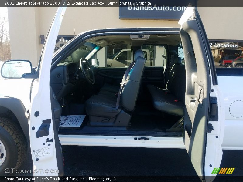 Summit White / Graphite 2001 Chevrolet Silverado 2500HD LS Extended Cab 4x4