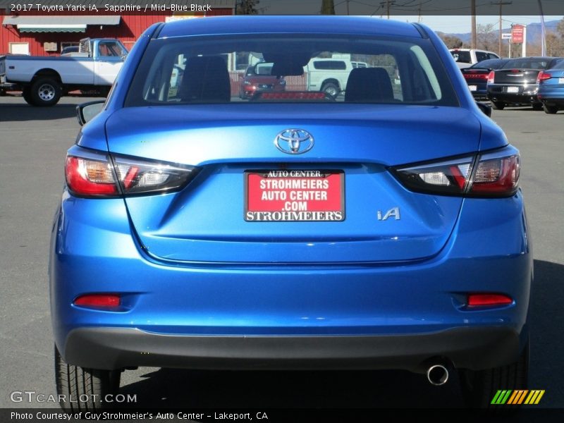 Sapphire / Mid-Blue Black 2017 Toyota Yaris iA