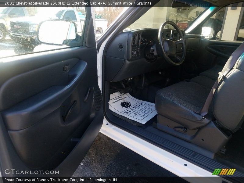 Summit White / Graphite 2001 Chevrolet Silverado 2500HD LS Extended Cab 4x4