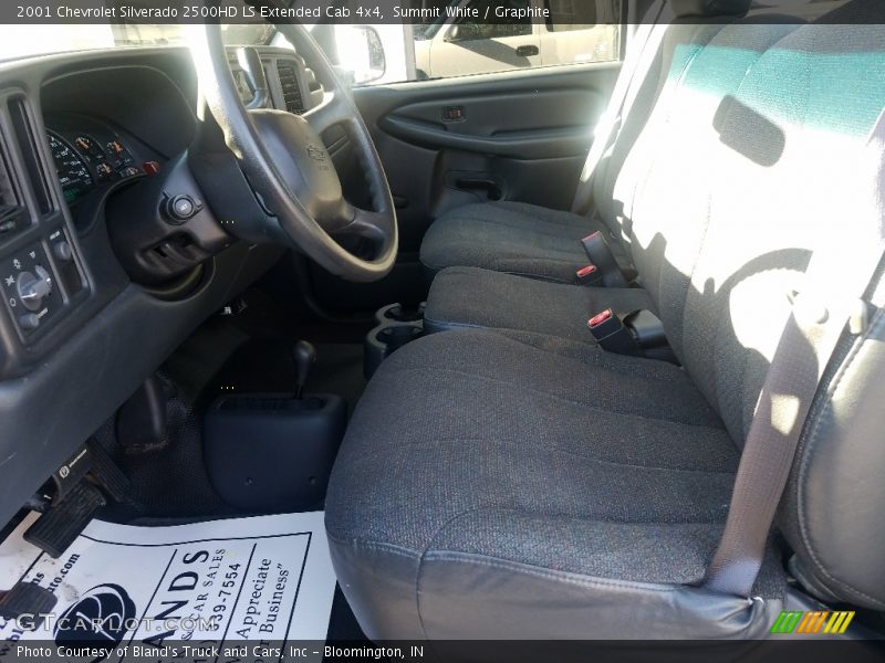 Summit White / Graphite 2001 Chevrolet Silverado 2500HD LS Extended Cab 4x4