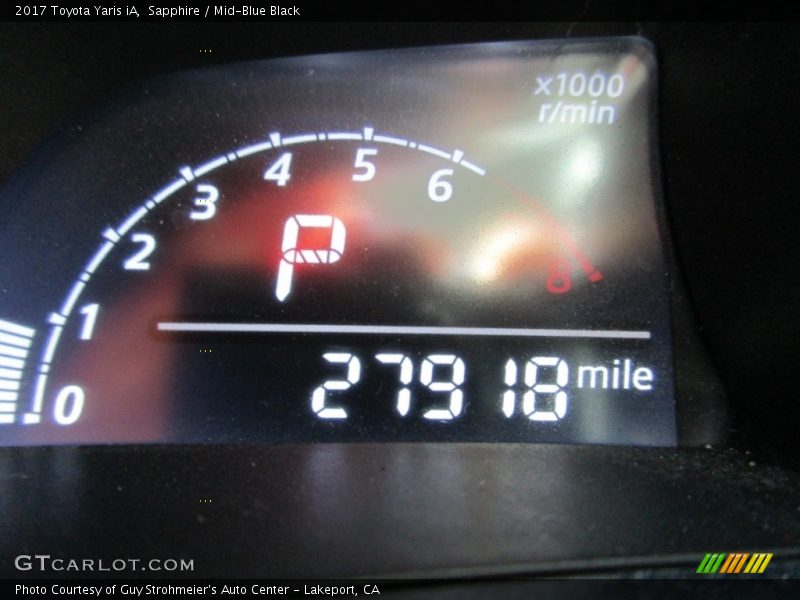 Sapphire / Mid-Blue Black 2017 Toyota Yaris iA