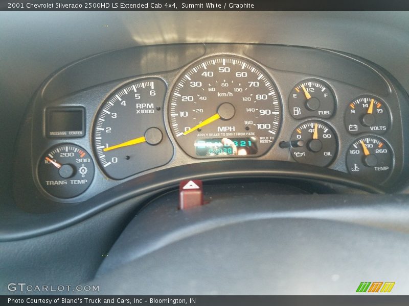 Summit White / Graphite 2001 Chevrolet Silverado 2500HD LS Extended Cab 4x4