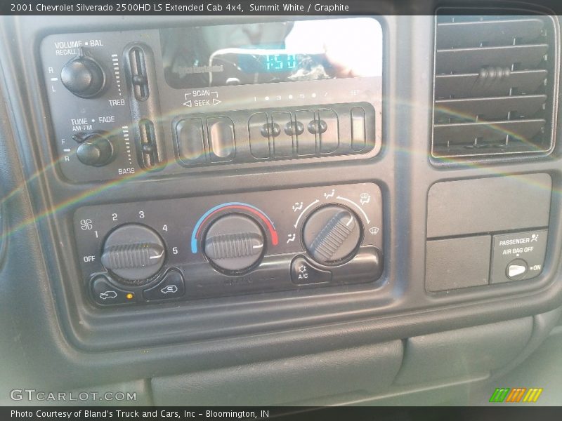 Summit White / Graphite 2001 Chevrolet Silverado 2500HD LS Extended Cab 4x4