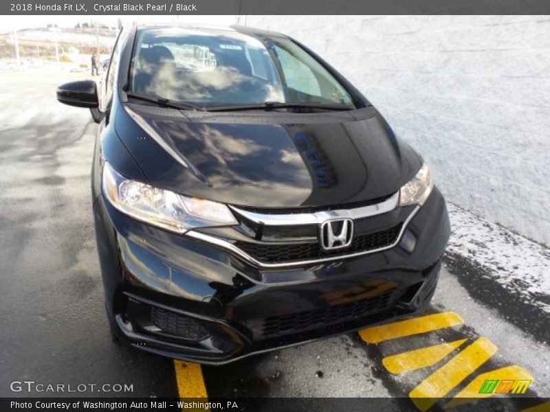 Crystal Black Pearl / Black 2018 Honda Fit LX