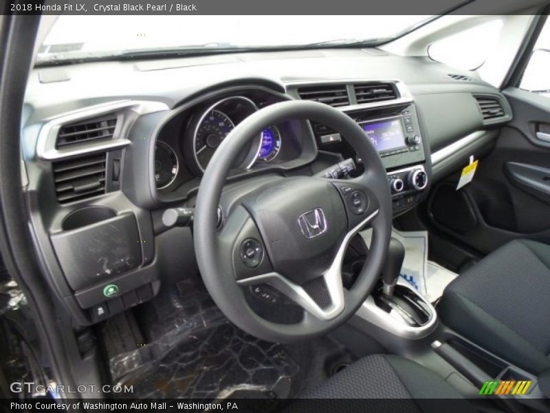 Crystal Black Pearl / Black 2018 Honda Fit LX