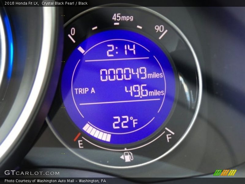 Crystal Black Pearl / Black 2018 Honda Fit LX