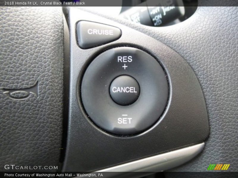 Crystal Black Pearl / Black 2018 Honda Fit LX