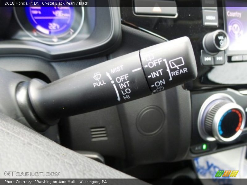 Crystal Black Pearl / Black 2018 Honda Fit LX