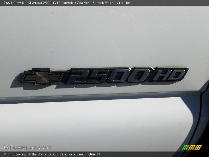 Summit White / Graphite 2001 Chevrolet Silverado 2500HD LS Extended Cab 4x4