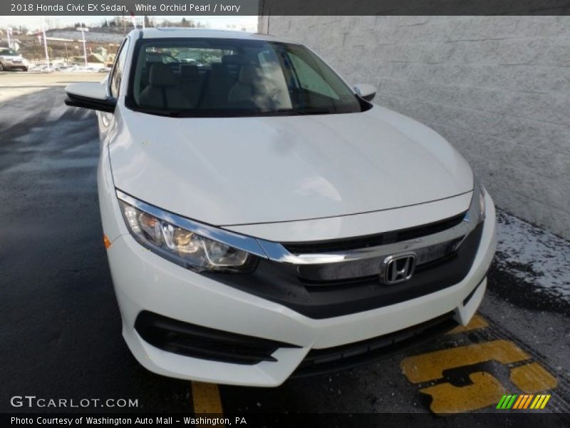 White Orchid Pearl / Ivory 2018 Honda Civic EX Sedan