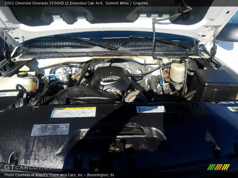 Summit White / Graphite 2001 Chevrolet Silverado 2500HD LS Extended Cab 4x4