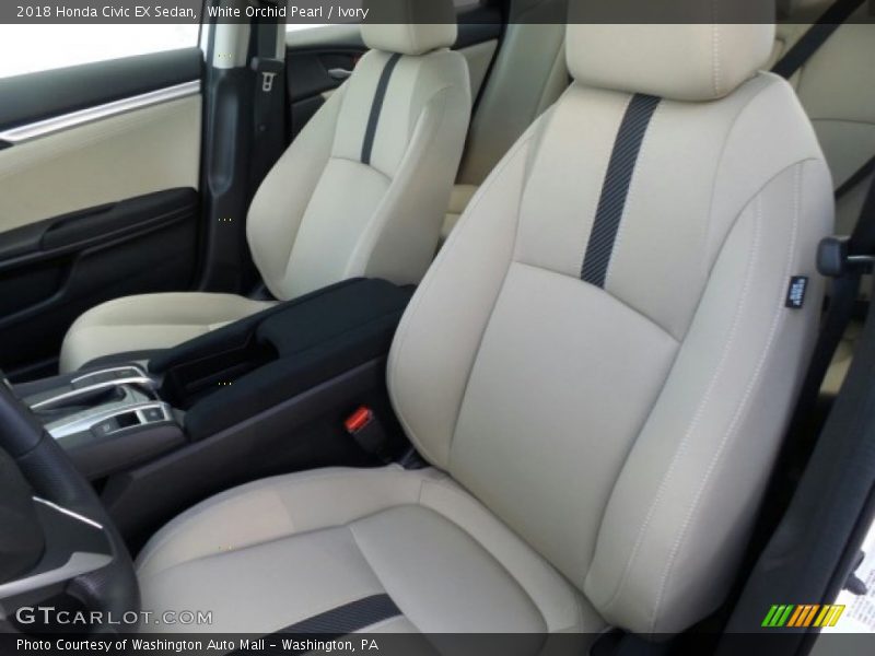 White Orchid Pearl / Ivory 2018 Honda Civic EX Sedan