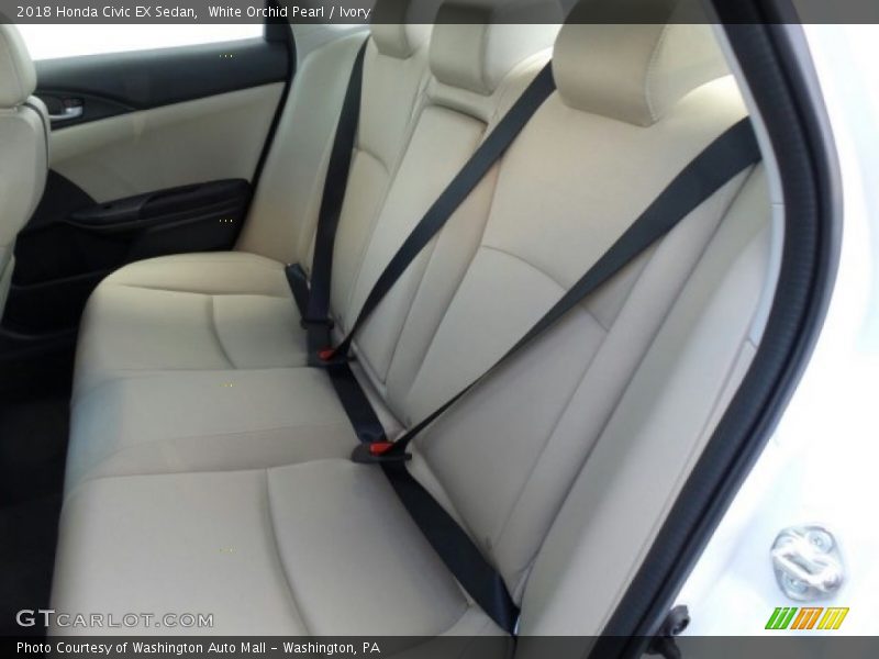 White Orchid Pearl / Ivory 2018 Honda Civic EX Sedan