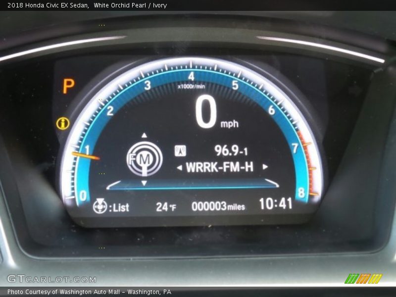 White Orchid Pearl / Ivory 2018 Honda Civic EX Sedan