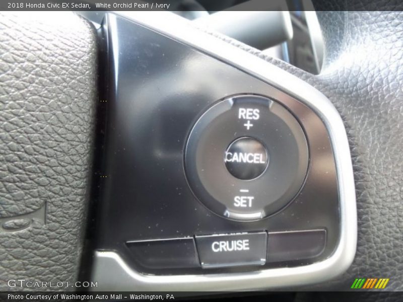 White Orchid Pearl / Ivory 2018 Honda Civic EX Sedan