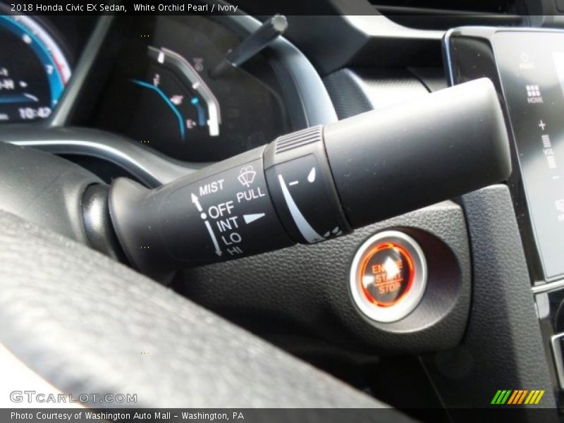 White Orchid Pearl / Ivory 2018 Honda Civic EX Sedan