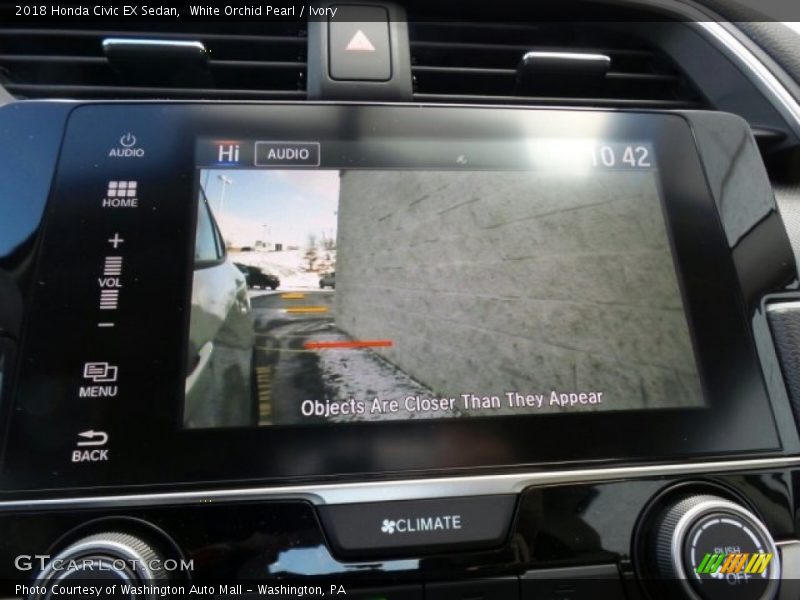White Orchid Pearl / Ivory 2018 Honda Civic EX Sedan