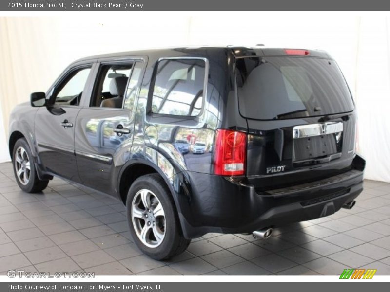 Crystal Black Pearl / Gray 2015 Honda Pilot SE