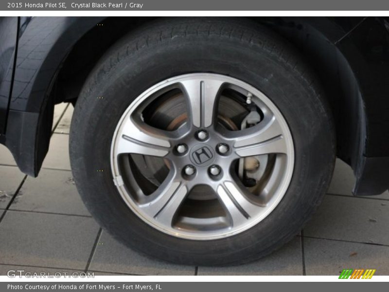Crystal Black Pearl / Gray 2015 Honda Pilot SE