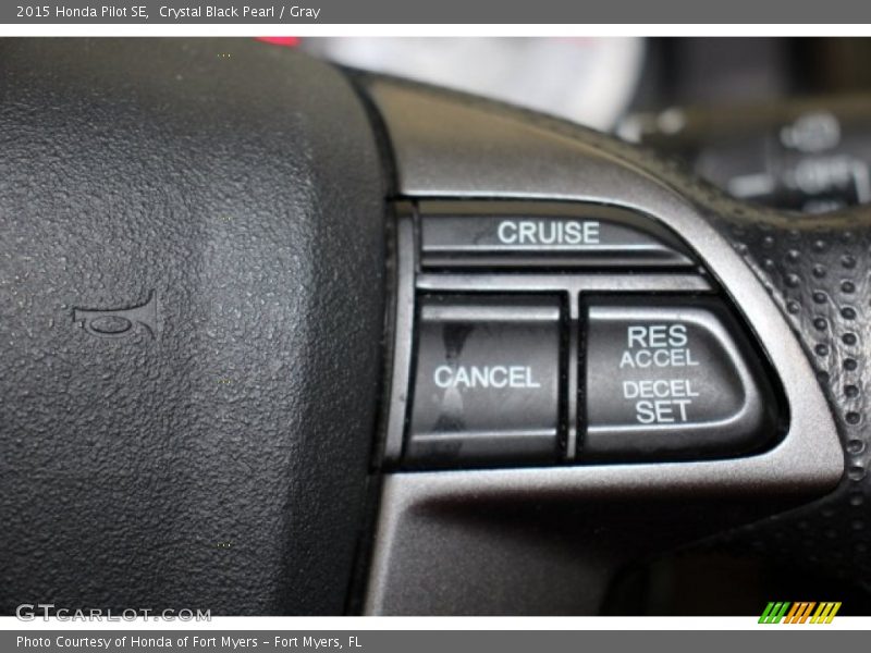 Crystal Black Pearl / Gray 2015 Honda Pilot SE