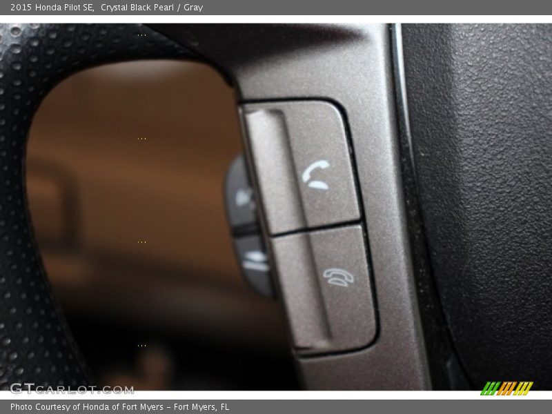 Crystal Black Pearl / Gray 2015 Honda Pilot SE