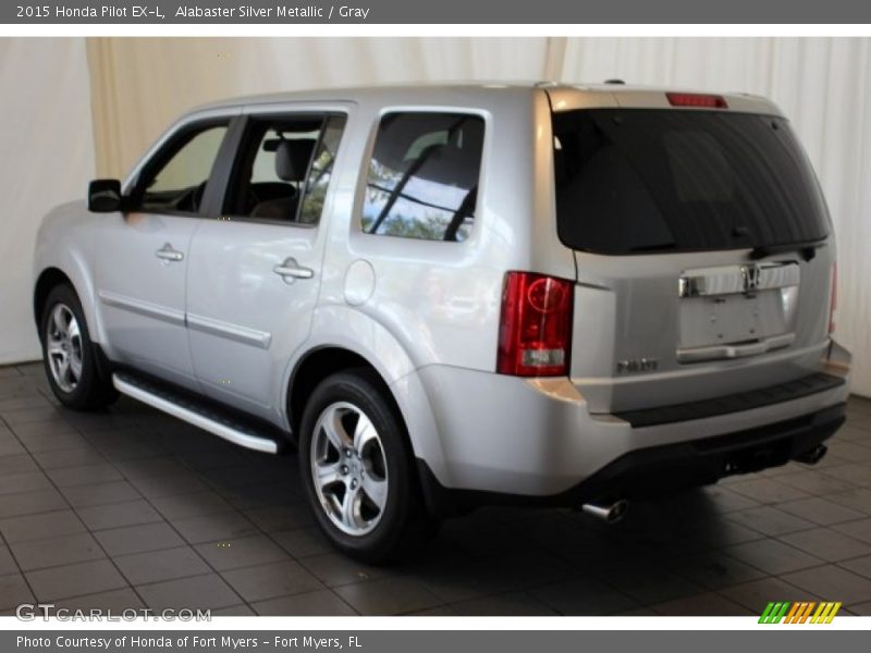 Alabaster Silver Metallic / Gray 2015 Honda Pilot EX-L