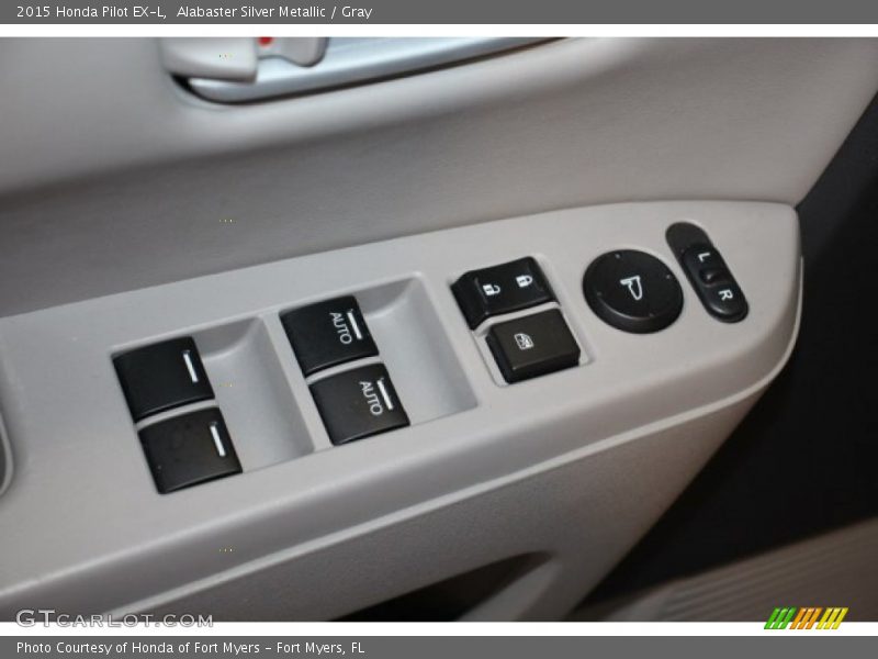 Alabaster Silver Metallic / Gray 2015 Honda Pilot EX-L