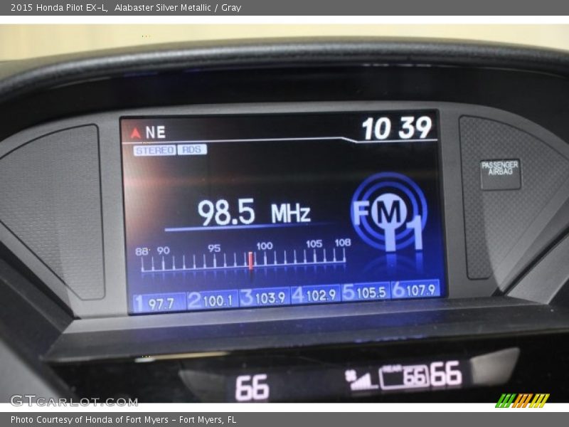 Alabaster Silver Metallic / Gray 2015 Honda Pilot EX-L
