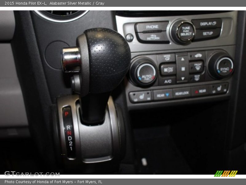 Alabaster Silver Metallic / Gray 2015 Honda Pilot EX-L