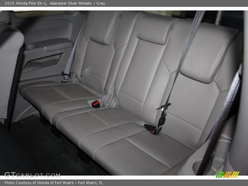 Alabaster Silver Metallic / Gray 2015 Honda Pilot EX-L