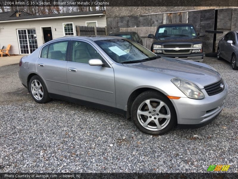 Brilliant Silver Metallic / Graphite 2004 Infiniti G 35 x Sedan