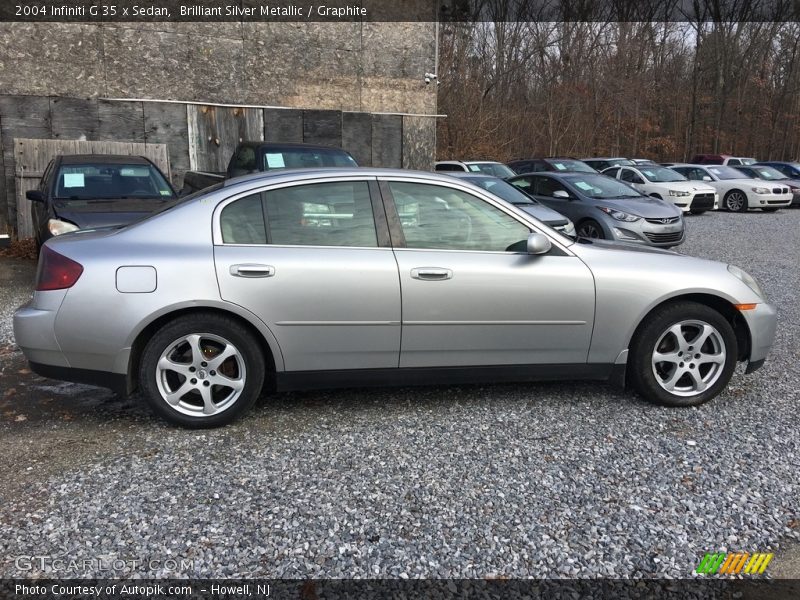 Brilliant Silver Metallic / Graphite 2004 Infiniti G 35 x Sedan