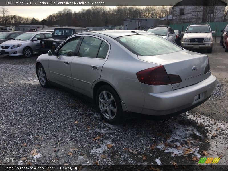 Brilliant Silver Metallic / Graphite 2004 Infiniti G 35 x Sedan