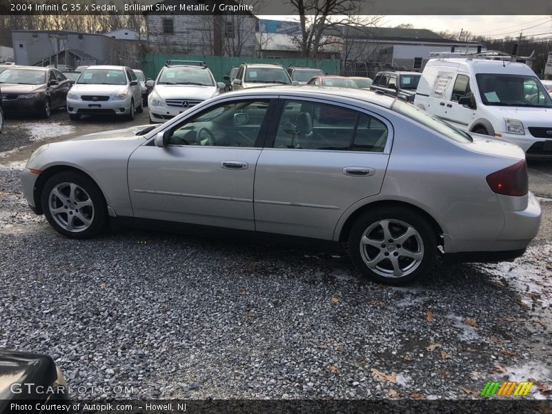 Brilliant Silver Metallic / Graphite 2004 Infiniti G 35 x Sedan