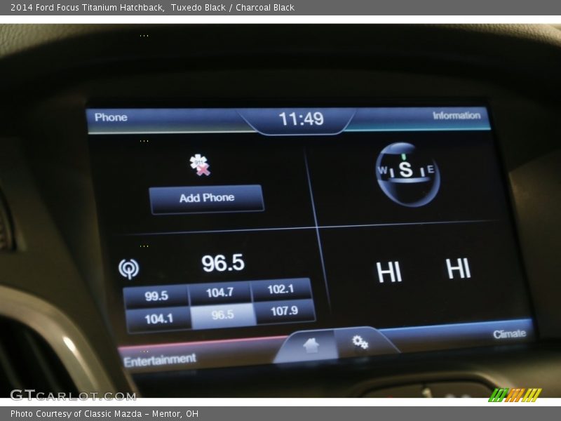Tuxedo Black / Charcoal Black 2014 Ford Focus Titanium Hatchback