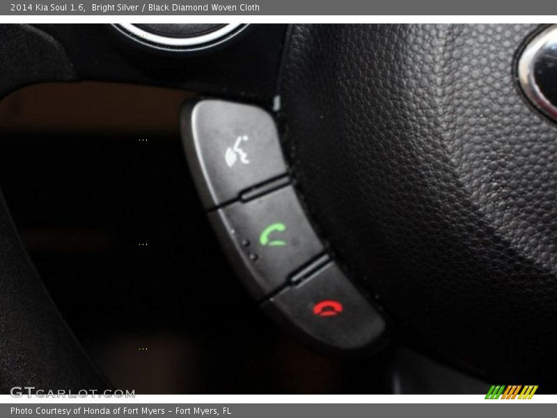 Bright Silver / Black Diamond Woven Cloth 2014 Kia Soul 1.6