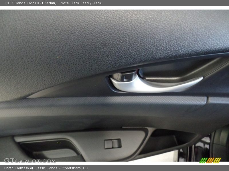 Crystal Black Pearl / Black 2017 Honda Civic EX-T Sedan
