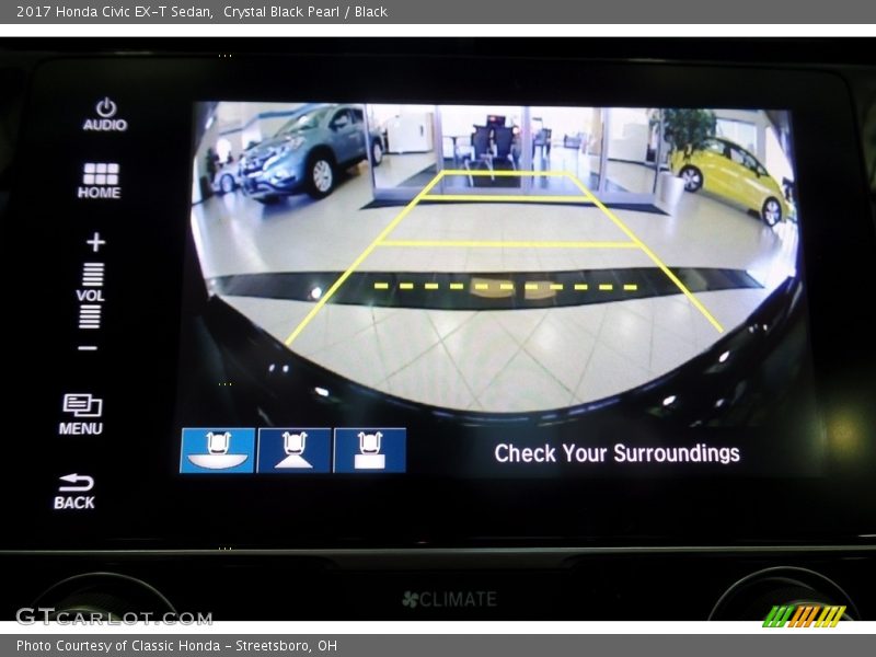 Crystal Black Pearl / Black 2017 Honda Civic EX-T Sedan