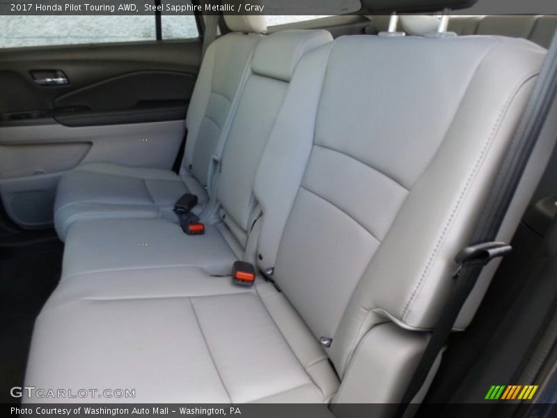 Steel Sapphire Metallic / Gray 2017 Honda Pilot Touring AWD