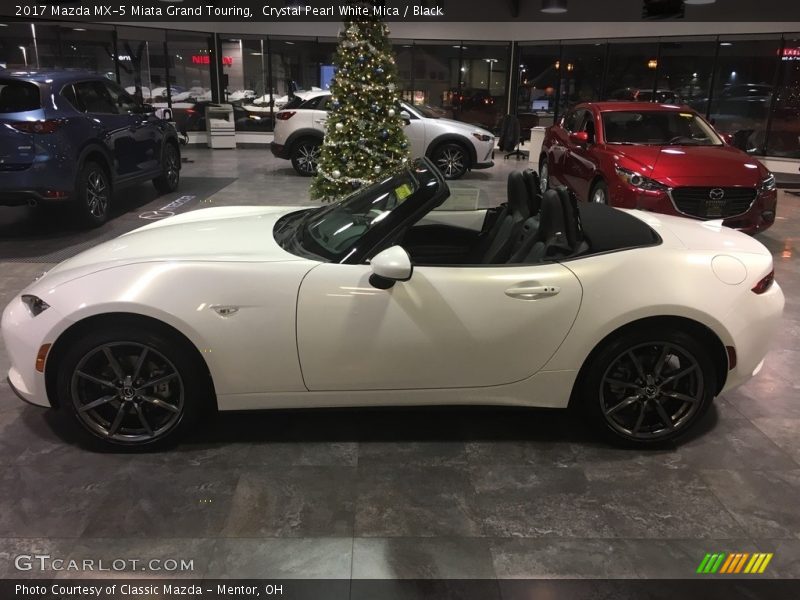 Crystal Pearl White Mica / Black 2017 Mazda MX-5 Miata Grand Touring