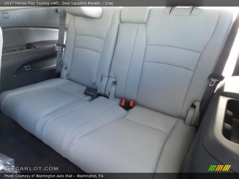 Steel Sapphire Metallic / Gray 2017 Honda Pilot Touring AWD