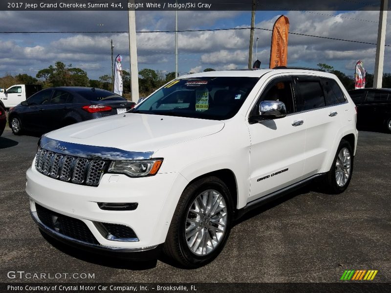 Bright White / Indigo/Ski Gray 2017 Jeep Grand Cherokee Summit 4x4