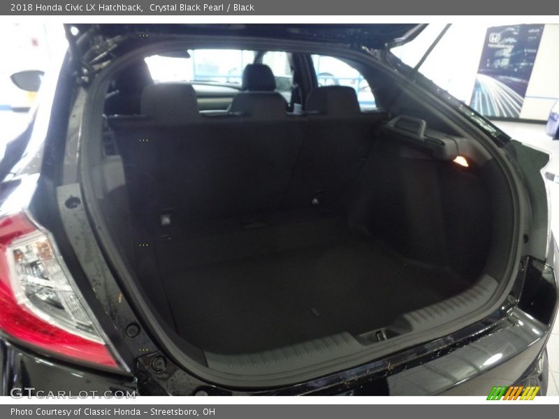 Crystal Black Pearl / Black 2018 Honda Civic LX Hatchback