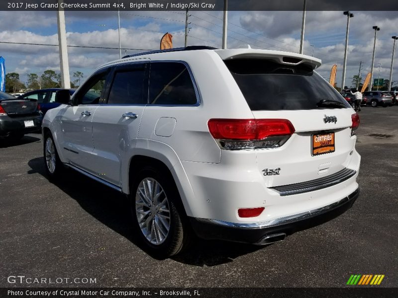 Bright White / Indigo/Ski Gray 2017 Jeep Grand Cherokee Summit 4x4