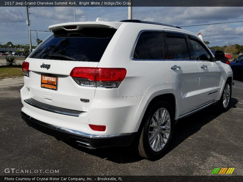 Bright White / Indigo/Ski Gray 2017 Jeep Grand Cherokee Summit 4x4