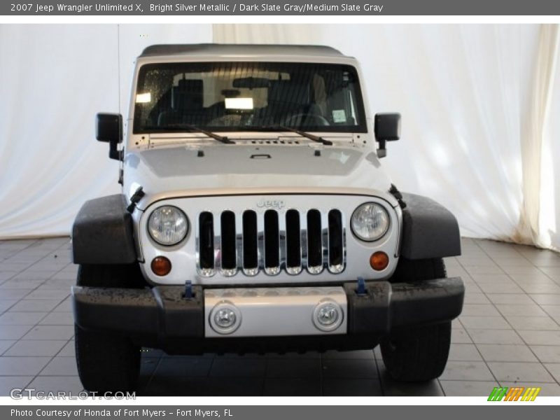 Bright Silver Metallic / Dark Slate Gray/Medium Slate Gray 2007 Jeep Wrangler Unlimited X