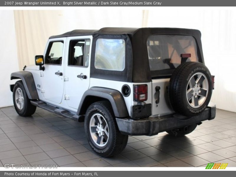 Bright Silver Metallic / Dark Slate Gray/Medium Slate Gray 2007 Jeep Wrangler Unlimited X