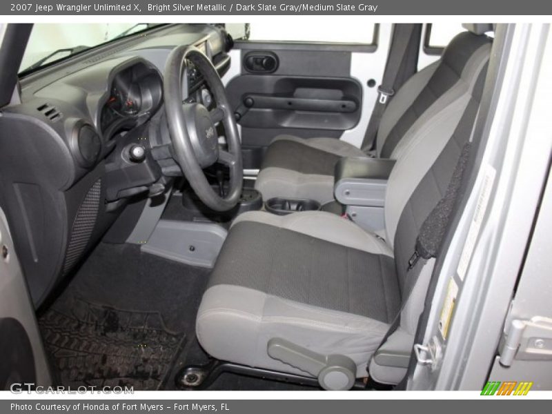 Bright Silver Metallic / Dark Slate Gray/Medium Slate Gray 2007 Jeep Wrangler Unlimited X