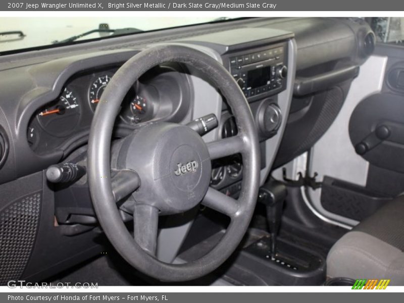 Bright Silver Metallic / Dark Slate Gray/Medium Slate Gray 2007 Jeep Wrangler Unlimited X