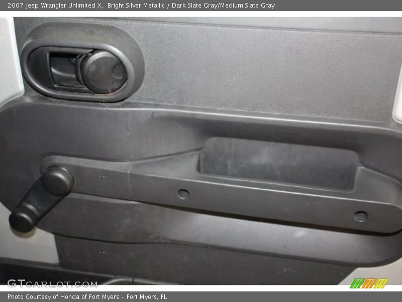 Bright Silver Metallic / Dark Slate Gray/Medium Slate Gray 2007 Jeep Wrangler Unlimited X